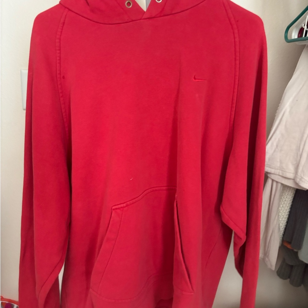 Nike Men's Bright Red Hoodie